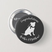 Pit Bull Dog Baby Pitbull Shower Gender Neutral 缶バッジ (正面&裏面)