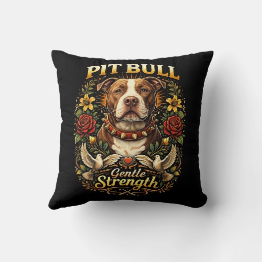 Pit Bull: Gentle Strength クッション (裏面)