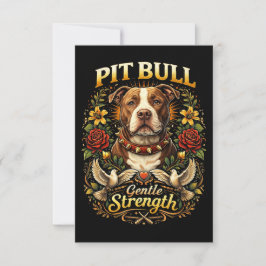 Pit Bull: Gentle Strength サンキューカード