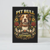 Pit Bull: Gentle Strength サンキューカード (スタンド正面)