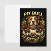 Pit Bull: Gentle Strength サンキューカード (正面/裏面)