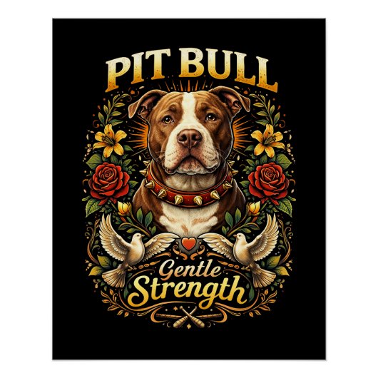 Pit Bull: Gentle Strength ポスター (正面)