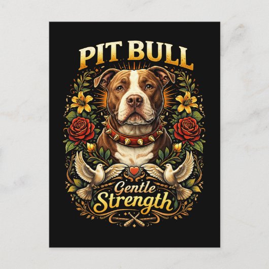 Pit Bull: Gentle Strength ポストカード (正面)