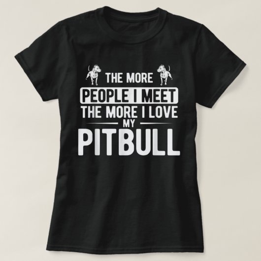 Pit Bull - I Love Mom Tattoo Mother's day gift T- Tシャツ (デザイン正面)