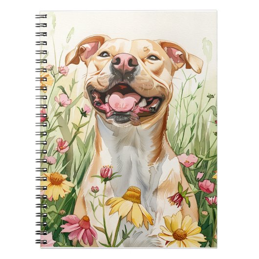 Pit Bull Journal – Dog Mom Notes ノートブック (正面)