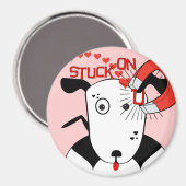 Pit Bull Love Petey the Bull Terrier... マグネット (正面/裏面)