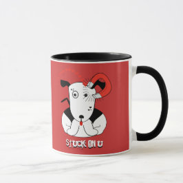 Pit Bull Lover Petey Lover Bull Terrier Stuck U マグカップ