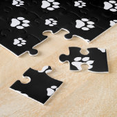 Pit Bull Mom (lt brindle white 3) ジグソーパズル (側面)