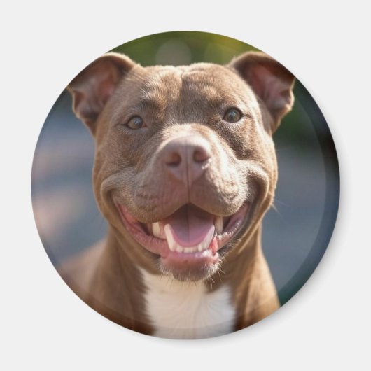 Pit Bull Photoを追加カスタマイズ マグネット (正面)