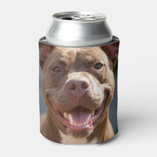 Pit Bull Photoを追加カスタマイズ 缶クーラー (缶正面)