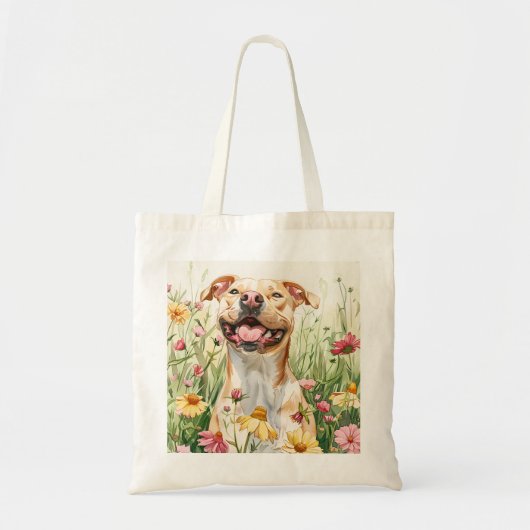 Pit Bull Tote Bag – Dog Lover Gift トートバッグ (正面)