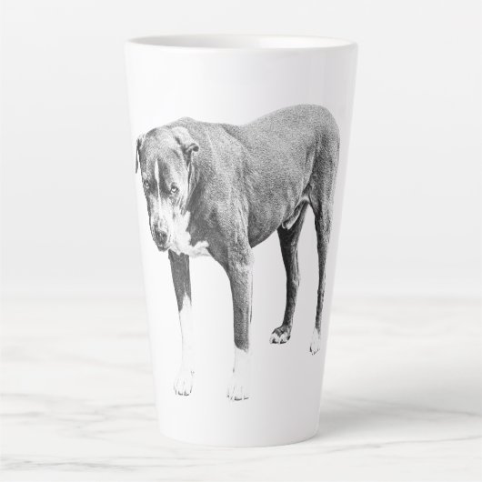Pit Bull Winter Morning Mug カフェラテマグ (正面)