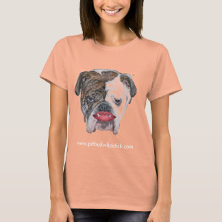 PIT BULL WITH LIPSTICK Tシャツ