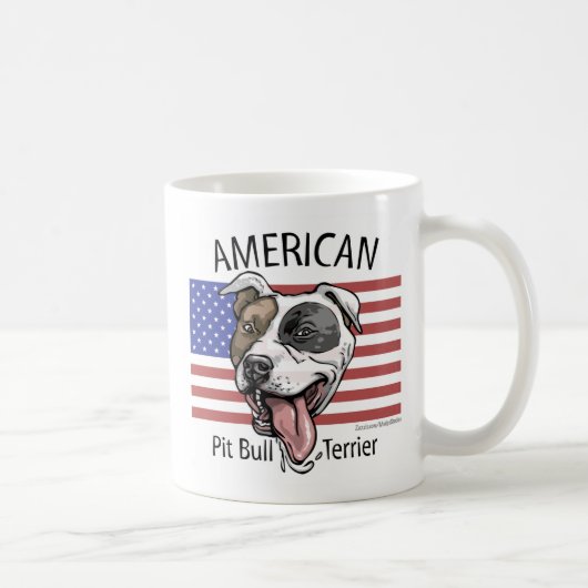pit_bull_zazzle、pit_bull_zazzle コーヒーマグカップ (右)