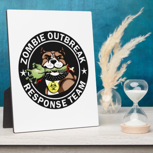 Pit Bull Zombie Outbreak Response Teamのロゴ フォトプラーク (側面)