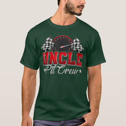 Pit Crew Race Racing Uncle Family Birthday Party G Tシャツ (正面)