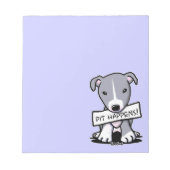 Pit Occursピットブルメモ帳 ノートパッド (正面)