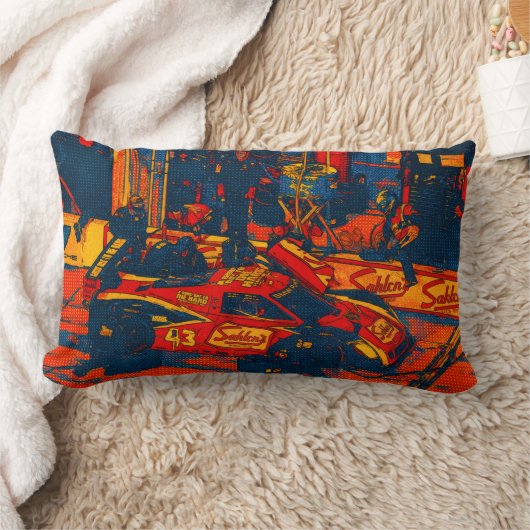 Pit Stop  ランバークッション (ブランケット)