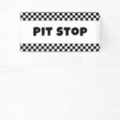 Pit Stop Party ウェルカムバナー | レースの誕生日  横断幕 (インサイチュ)
