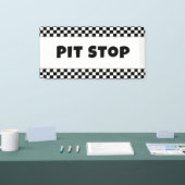 Pit Stop Party ウェルカムバナー | レースの誕生日  横断幕 (トレードショー)