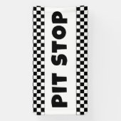 Pit Stop Party Welcome Banner | Racing Birthday  横断幕 (縦)