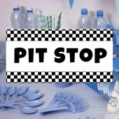 Pit Stop Party Welcome Banner | Racing Birthday  横断幕