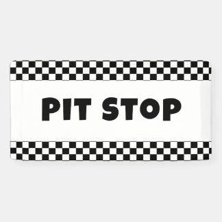 Pit Stop Party Welcome Banner | Racing Birthday  横断幕