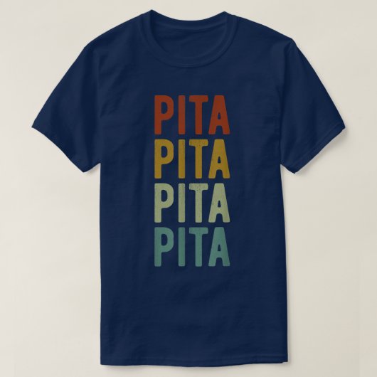 Pita City Guinea Retro  Tシャツ (デザイン正面)