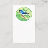 Pitangueira e Saí-andorinha (Tersina viridis) 名刺 (裏面)