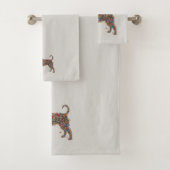 Pitbull Butterfly Silhouette Art | Bully Dog Lover バスタオルセット (インサイチュ)