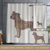 Pitbull Butterfly Silhouette Art | Bully Dog Lover バスタオルセット