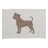 Pitbull Butterfly Silhouette Reversible Bully Dog 枕カバー (正面右)