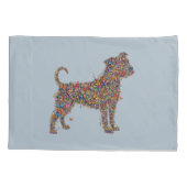 Pitbull Butterfly Silhouette | Reversible Dog Mama 枕カバー (裏面)