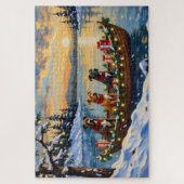 Pitbull Christmas Boat Holiday ジグソーパズル (縦)