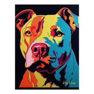 Pitbull Dog 002 - Bruno Pokopen ポスター