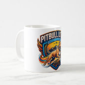 Pitbull Lions Crest Adventure コーヒーマグカップ (正面左)