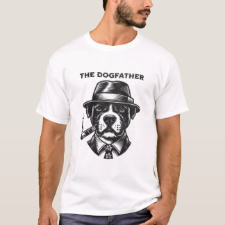 Pitbull Lover Gift DogFather Dog Papa Dad Tシャツ