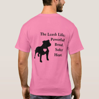 Pitbull: Powerful  Breed. Softer Heart.  Tシャツ