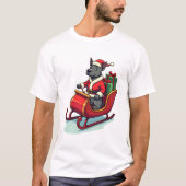 Pitbull Santa Ride Tシャツ (正面)