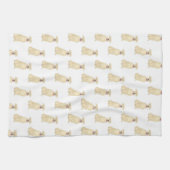 Pitbull Staffy (Fawn Tan) キッチンタオル (横)