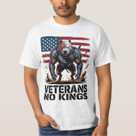 Pitbull Veterans No Kings Proud Dog Lover Gift Tシャツ
