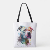 Pitbull vibrante: un toque de vida トートバッグ (裏面)