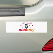 PitBullBlkWtMommy バンパーステッカー (車上)