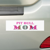 PitBullMom バンパーステッカー (車上)