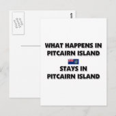 PITCAIRN ISLANDで何が起こるか ポストカード (正面/裏面)