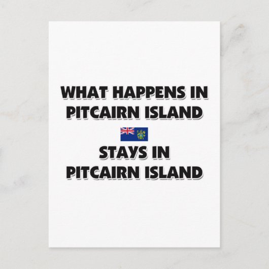 PITCAIRN ISLANDで何が起こるか ポストカード (正面)