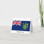 Pitcairn Islands Flag サンキューカード (正面)