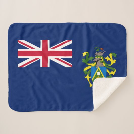 Pitcairn Islands Flag シェルパブランケット (正面(横))