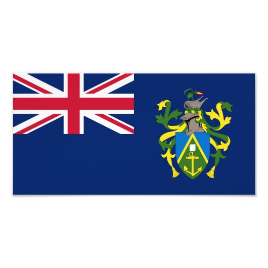 Pitcairn Islands Flag フォトプリント (正面)