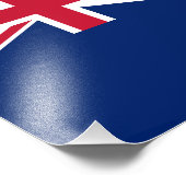 Pitcairn Islands Flag フォトプリント (角)
